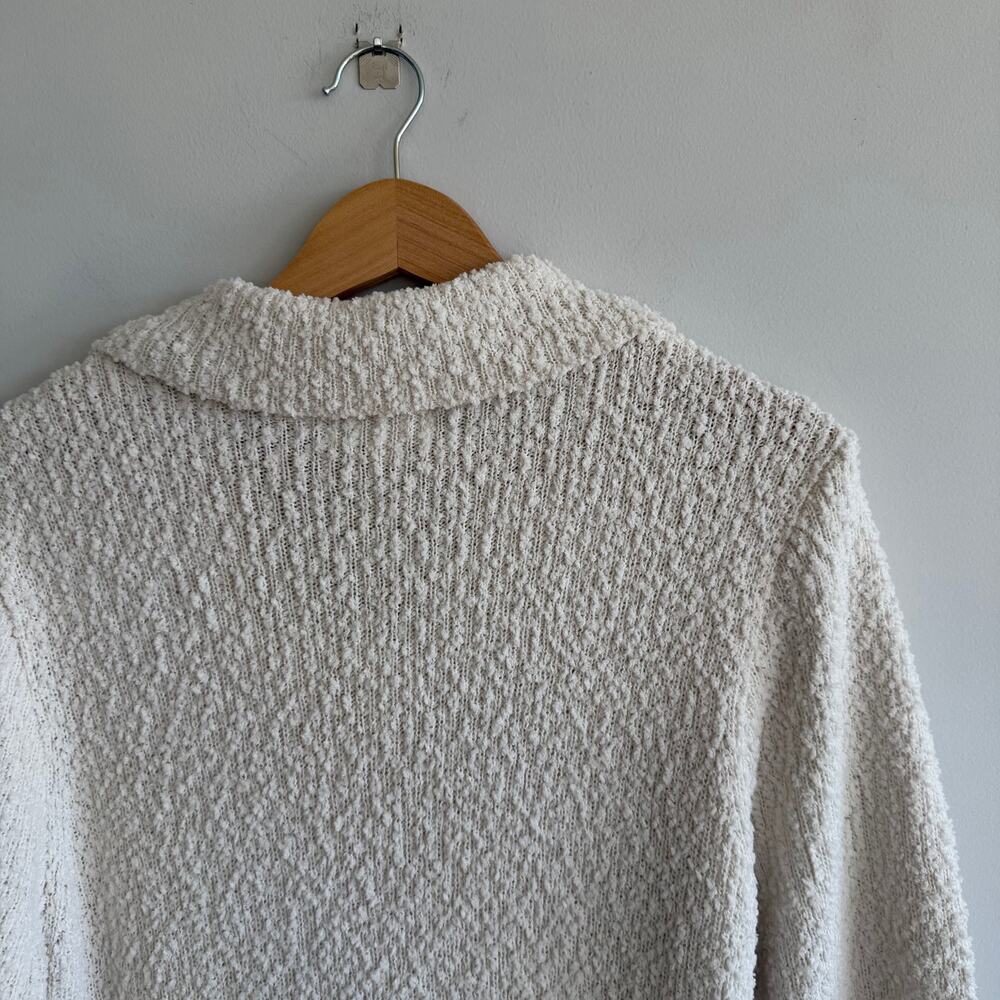 Worth Collective Collared Bell Sleeve Knit Maxi Dress White XL - Picture 10 of 10
